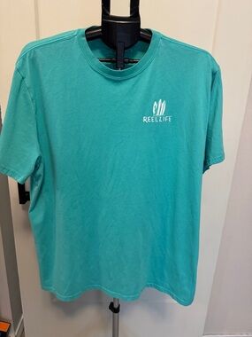 Reellife Men’s Short Sleeve Crewneck T-Shirt in Teal